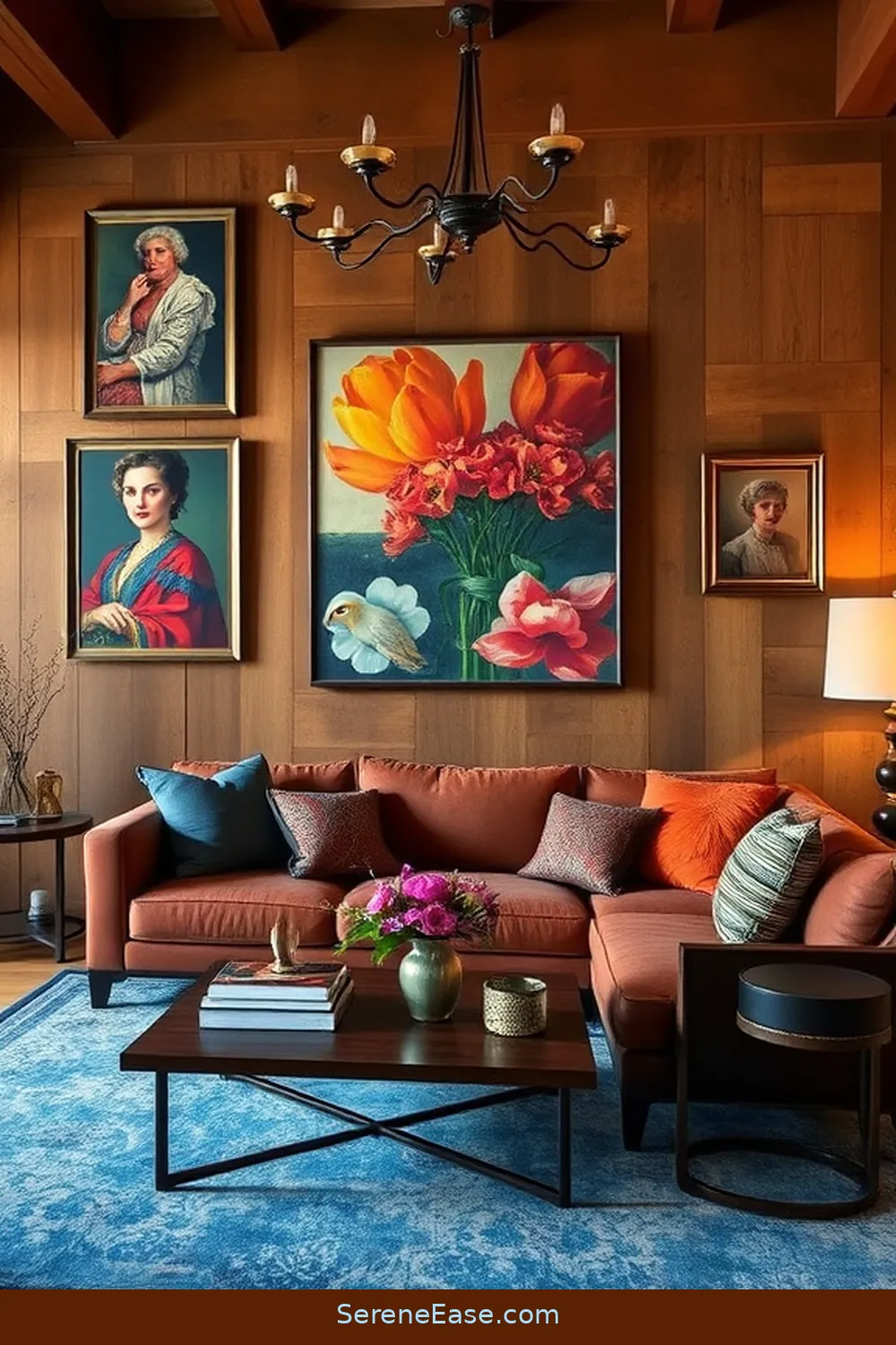 Incorporating Jewel Tones Into Your Rustic Living Room Style 7 Artwork and Wall Decor for Incorporating Jewel Tones Into Your Rustic Living Room Style