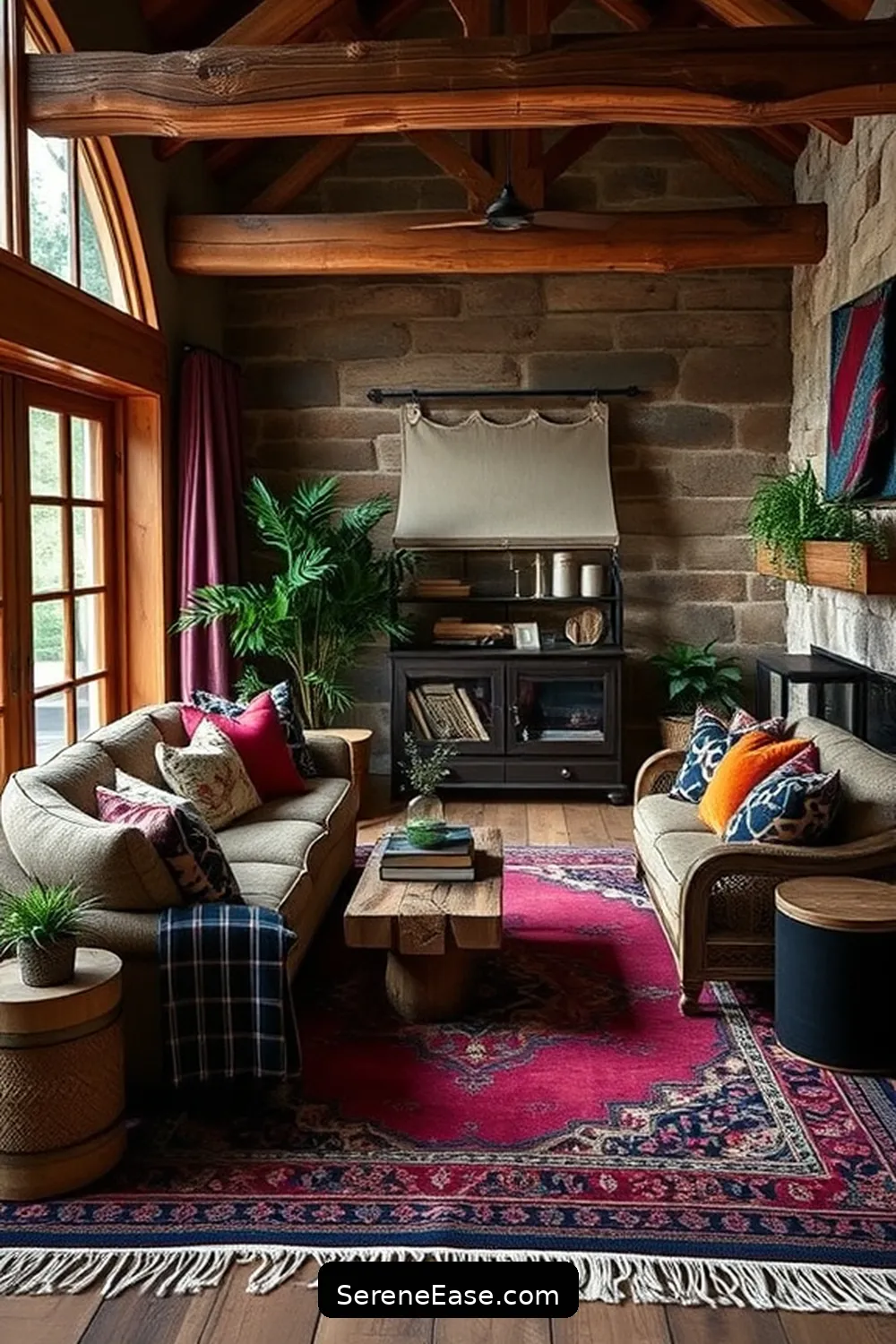 Incorporating Jewel Tones Into Your Rustic Living Room Style 13 Layering Colors for Depth for Incorporating Jewel Tones Into Your Rustic Living Room Style