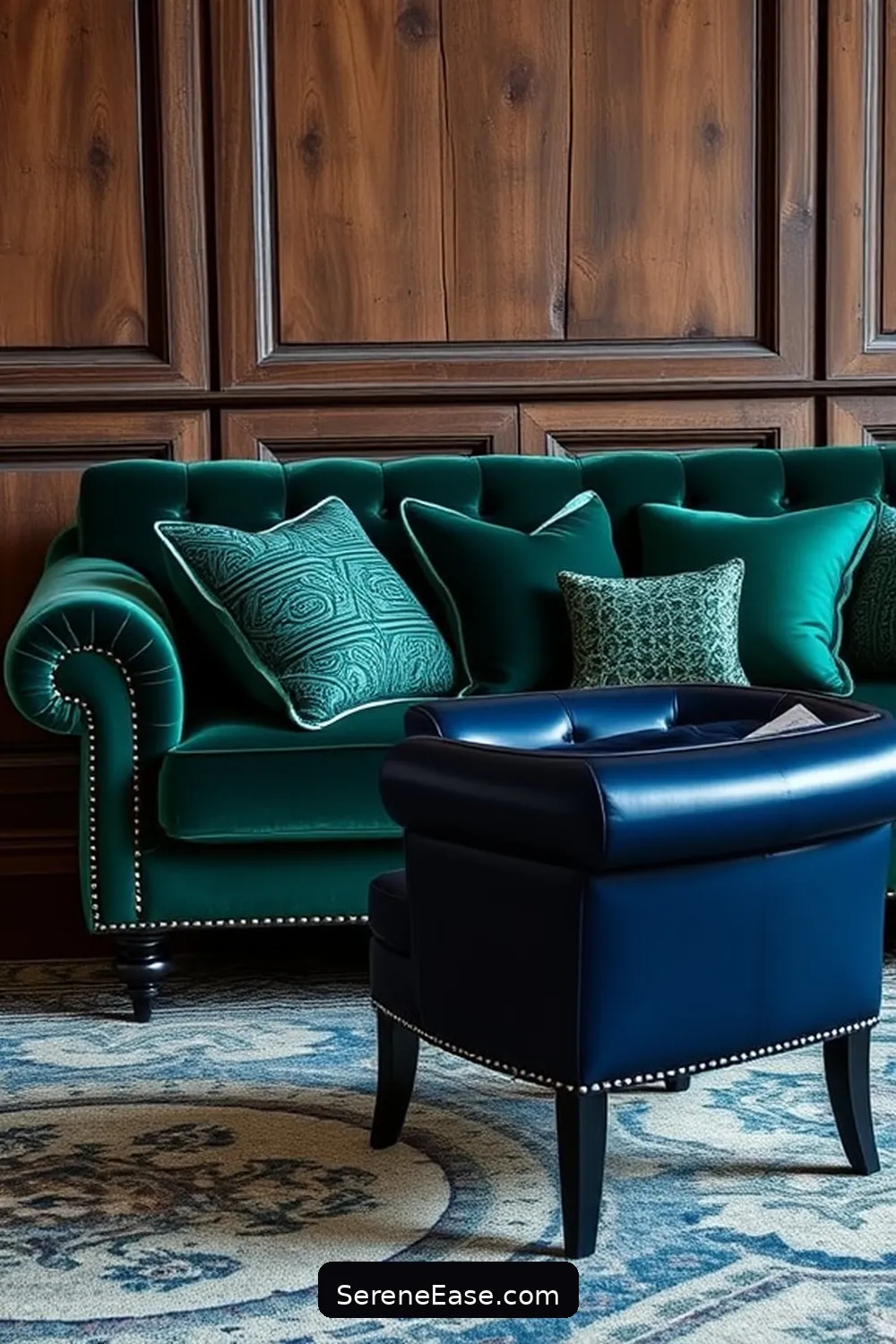 Incorporating Jewel Tones Into Your Rustic Living Room Style 6 Statement Furniture Pieces for Incorporating Jewel Tones Into Your Rustic Living Room Style