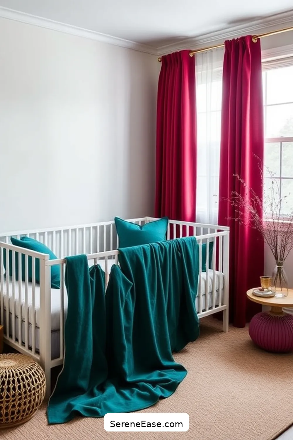 Incorporating Jewel Tones Into a Minimalist Nursery Style 7 Textiles and Fabrics in Jewel Tones for Incorporating Jewel Tones Into a Minimalist Nursery Style