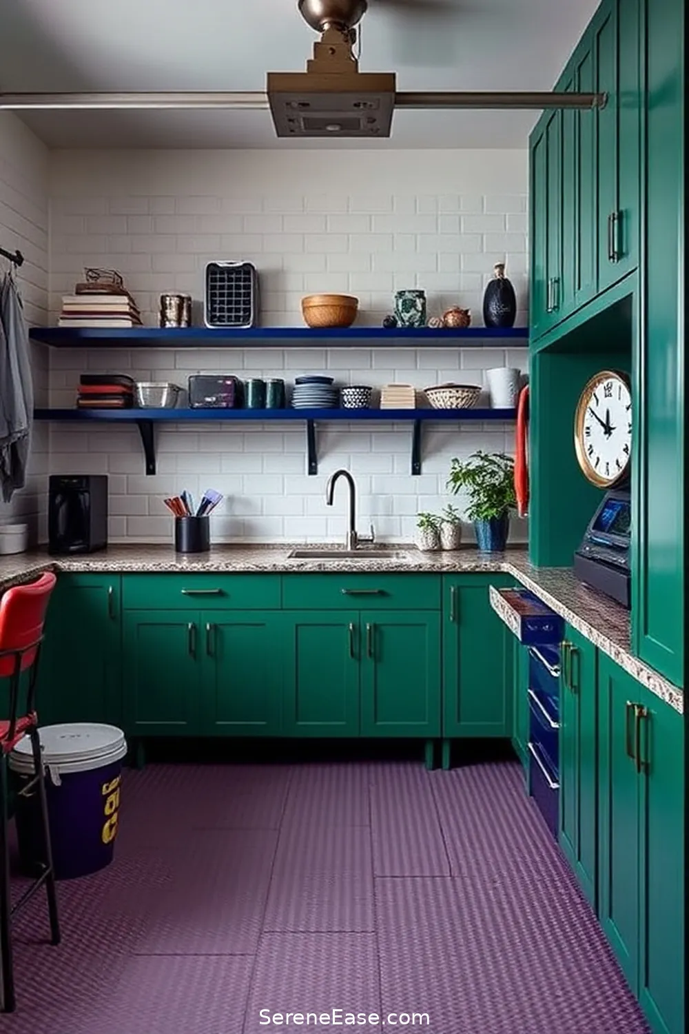 Incorporating Jewel Tones in Scandinavian Style Garage 11 Storage Solutions in Rich Colors for Incorporating Jewel Tones in Scandinavian Style Garage