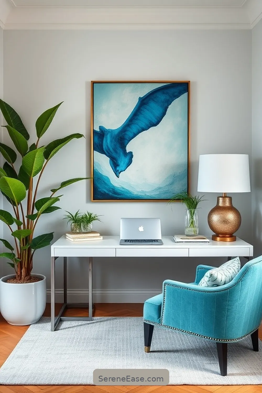 Incorporating Jewel Tones in Your Coastal Style Home Office 9 Artwork and Decor Ideas for Incorporating Jewel Tones in Your Coastal Style Home Office