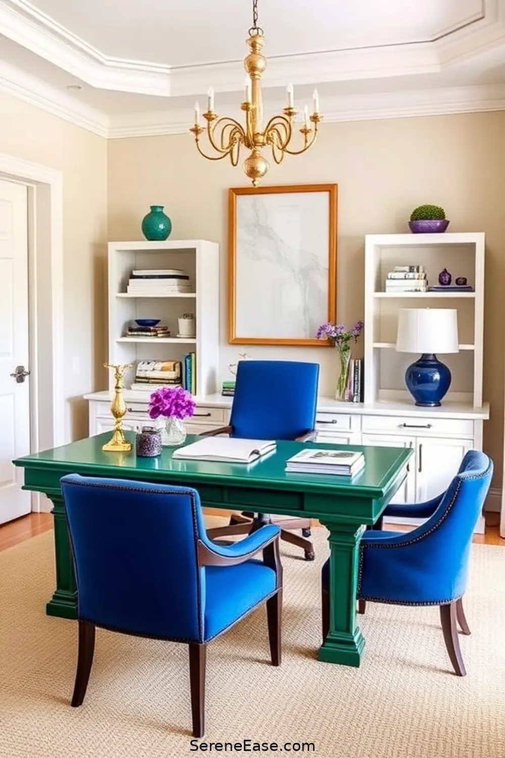 Incorporating Jewel Tones in Your Coastal Style Home Office 7 Selecting Furniture in Jewel Tones for Incorporating Jewel Tones in Your Coastal Style Home Office