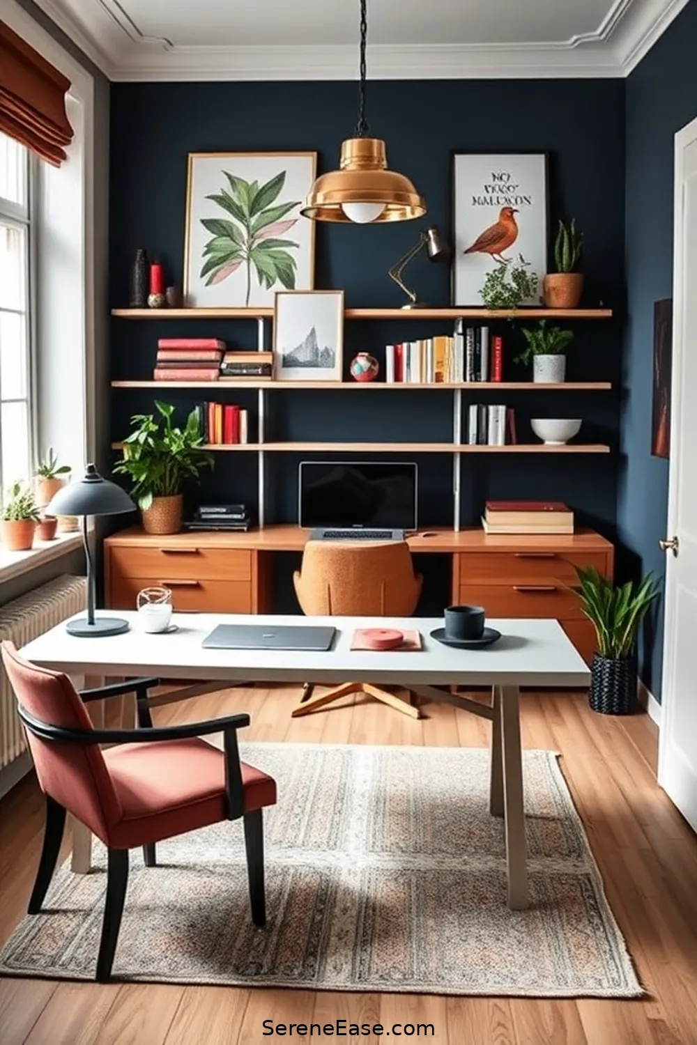 Incorporating Jewel Tones in Your Scandinavian Style Home Office 13 Maintaining Functionality in a Colorful Workspace for Incorporating Jewel Tones in Your Scandinavian Style Home Office