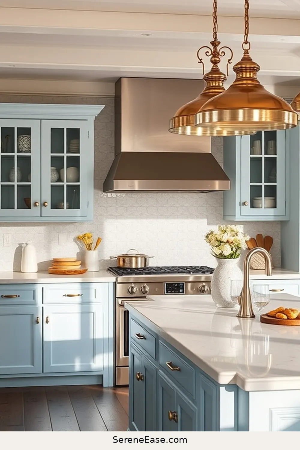 Incorporating Metallic Accents in Coastal Style Kitchens 3 Metallic Light Fixtures for a Coastal Glow for Incorporating Metallic Accents in Coastal Style Kitchens