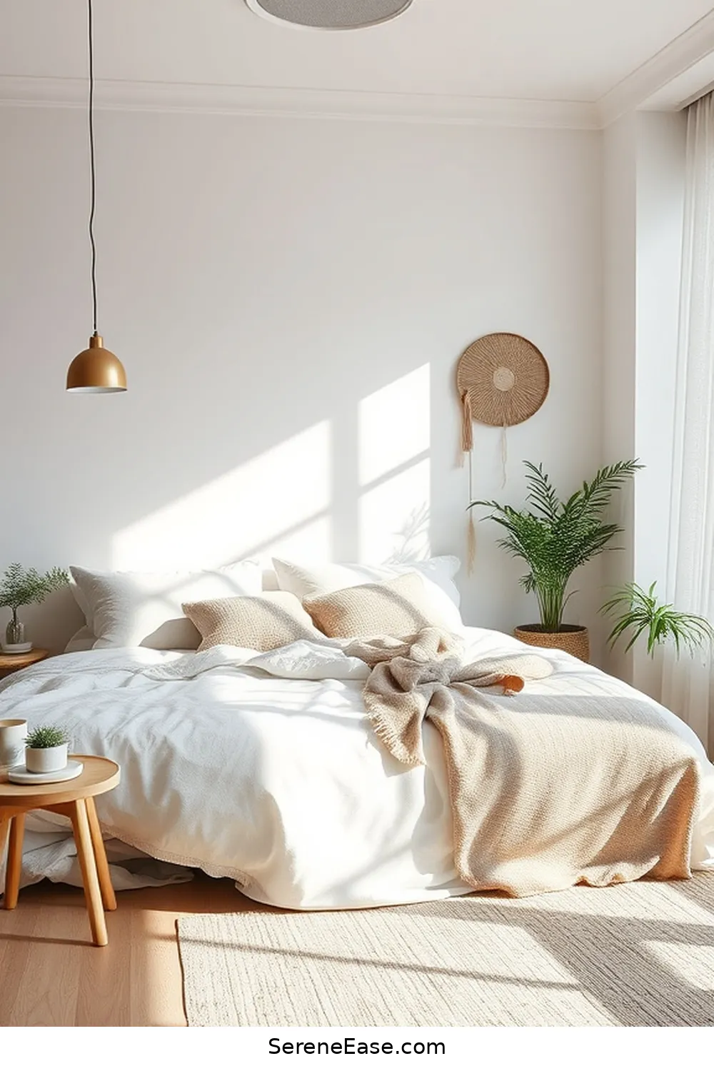 Balancing Metallics With Natural Elements for Incorporating Metallic Accents in Scandinavian Bedroom Style