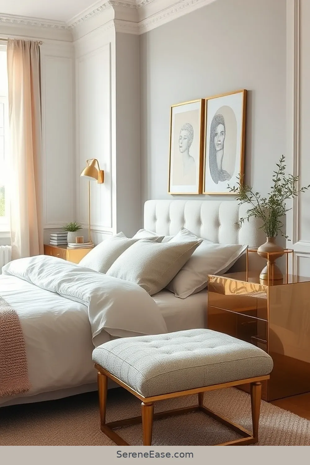 Tips for Maintaining a Cohesive Look for Incorporating Metallic Accents in Scandinavian Bedroom Style