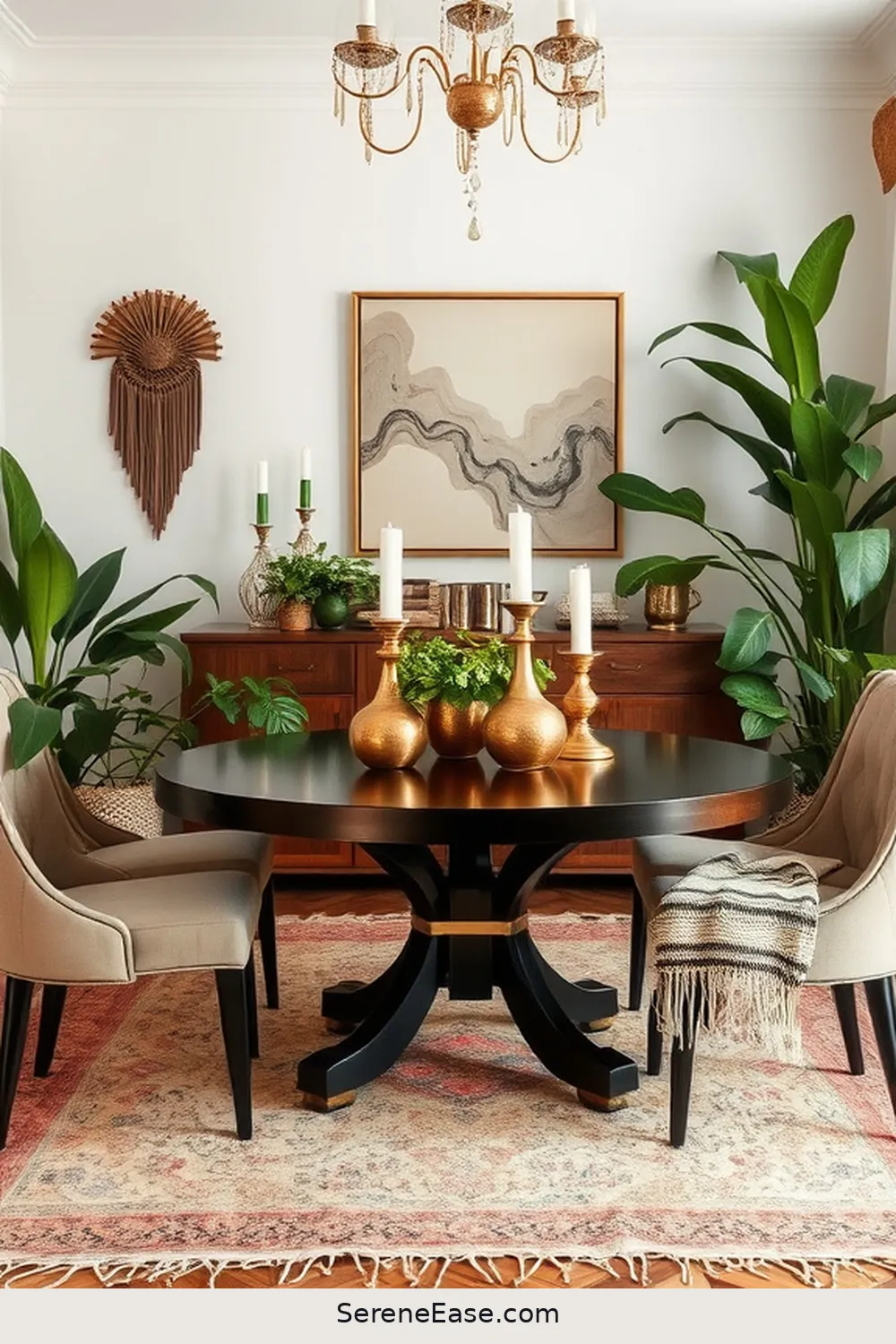 Incorporating Metallic Accents in Your Bohemian Dining Room Style 5 Decorative Accents: Adding Depth and Interest for Incorporating Metallic Accents in Your Bohemian Dining Room Style