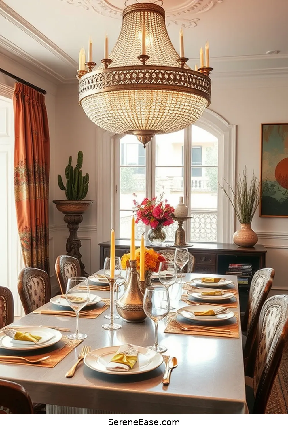Incorporating Metallic Accents in Your Bohemian Dining Room Style 7 Statement Pieces: Making Metallics the Focal Point for Incorporating Metallic Accents in Your Bohemian Dining Room Style