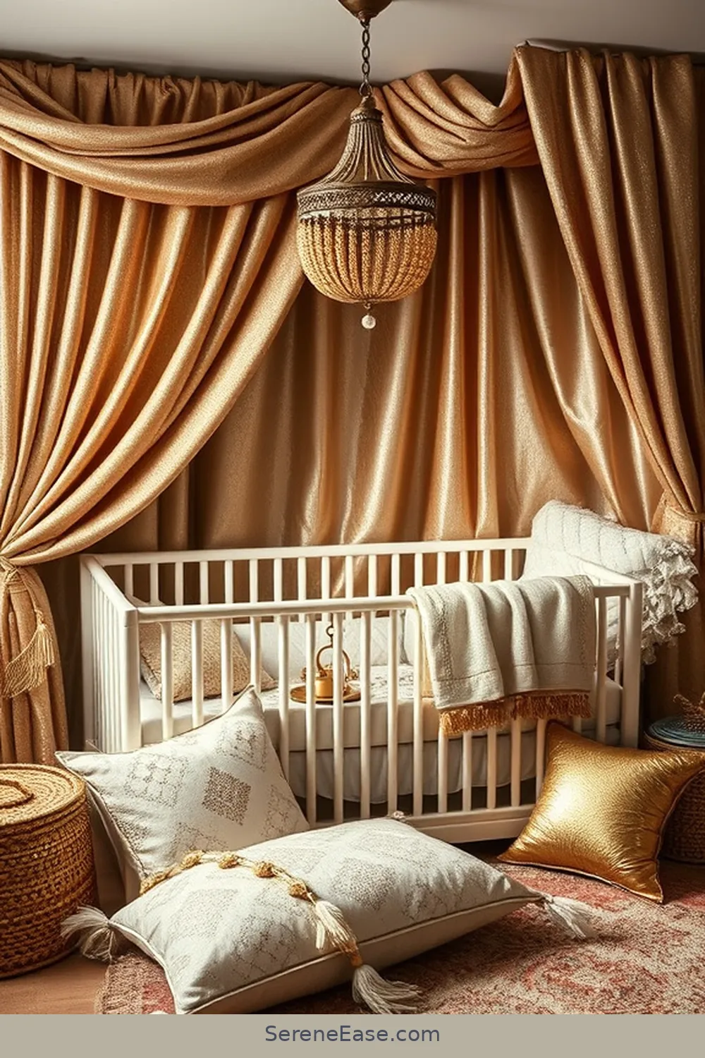 Incorporating Metallic Accents in a Bohemian Nursery Style 7 Metallic Textiles and Fabrics for Incorporating Metallic Accents in a Bohemian Nursery Style