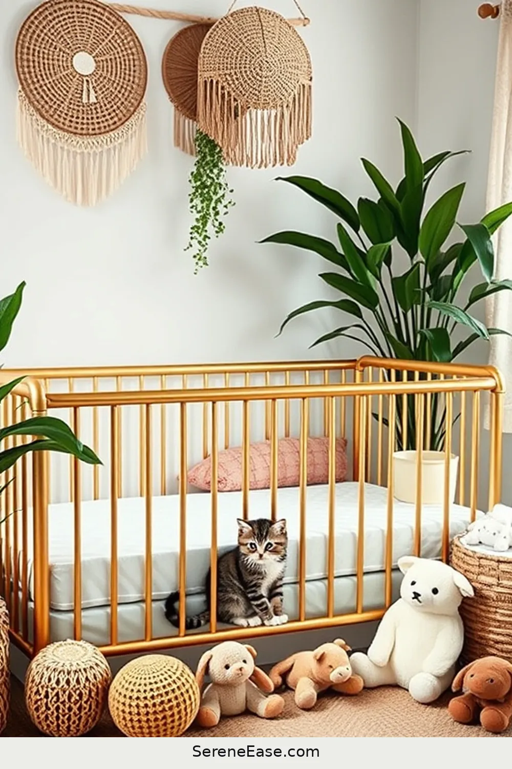 Incorporating Metallic Accents in a Bohemian Nursery Style 3 The Role of Metallic Accents in Nursery Design for Incorporating Metallic Accents in a Bohemian Nursery Style