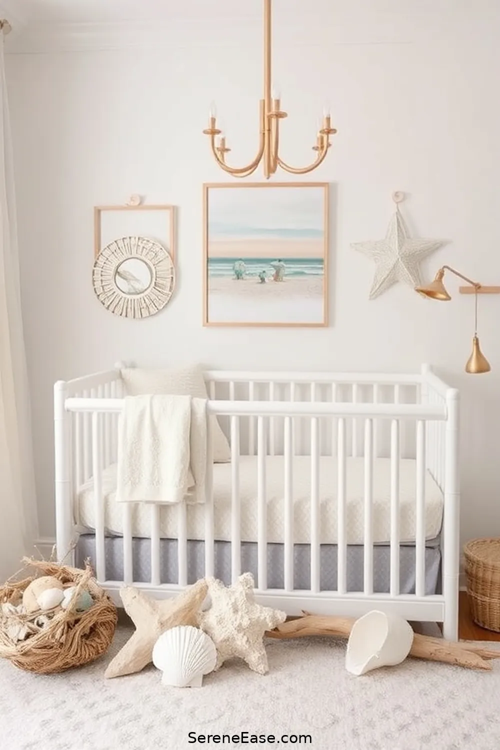 Incorporating Metallic Accents in a Coastal Nursery Style 2 Choosing the Right Metallic Hues for Incorporating Metallic Accents in a Coastal Nursery Style