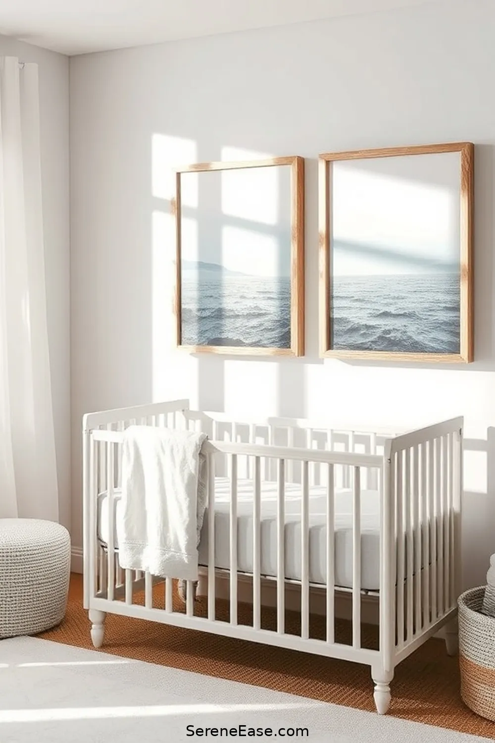 Incorporating Metallic Accents in a Coastal Nursery Style 8 Incorporating Metallics in Artwork for Incorporating Metallic Accents in a Coastal Nursery Style