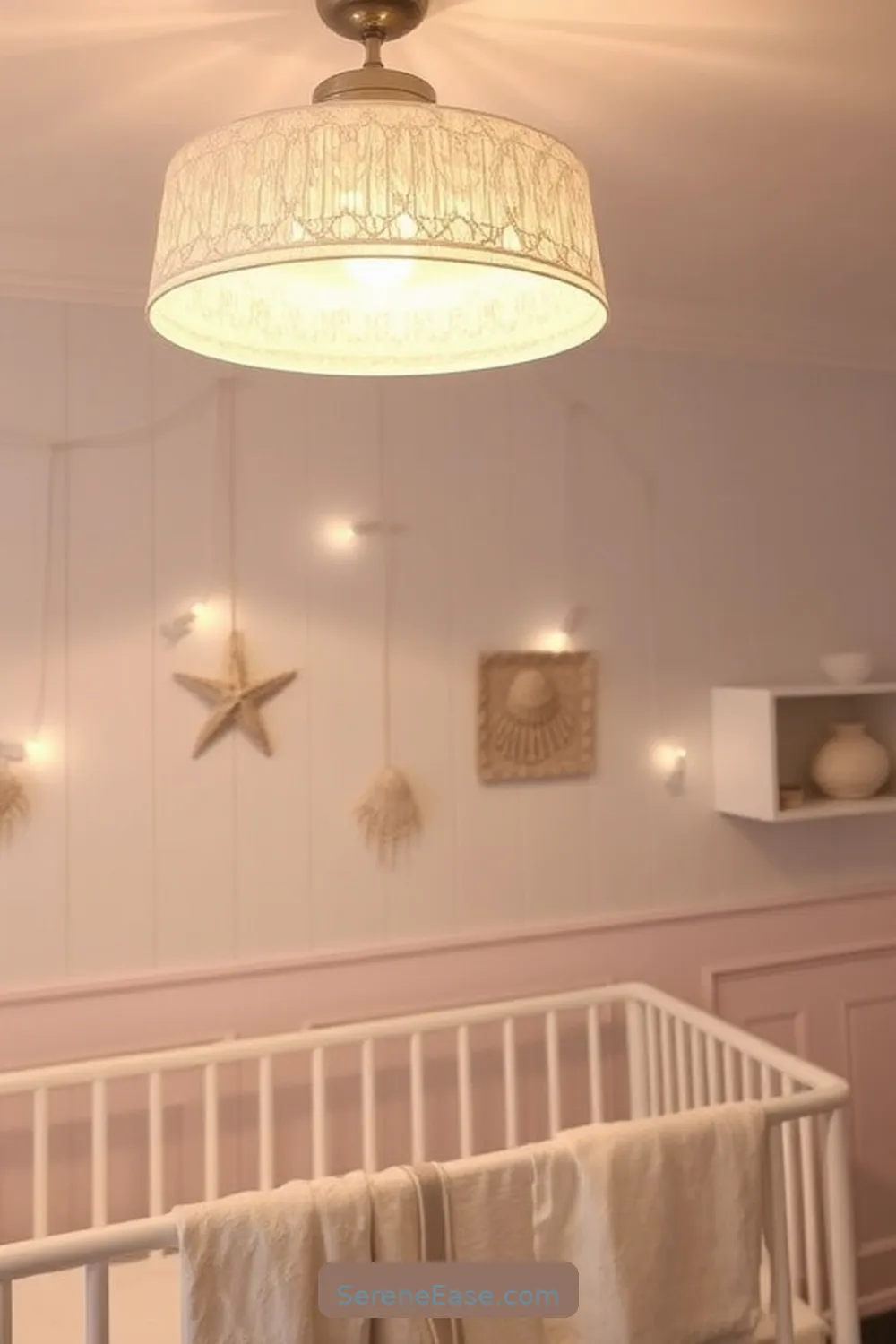 Incorporating Metallic Accents in a Coastal Nursery Style 6 Lighting Fixtures That Shine for Incorporating Metallic Accents in a Coastal Nursery Style