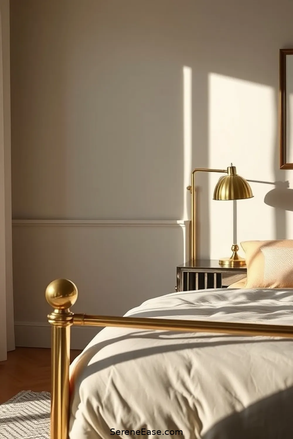 Incorporating Metallic Accents in a Mid-Century Modern Bedroom 5 Adding Metallic Accents Through Furniture for Incorporating Metallic Accents in a Mid-Century Modern Bedroom