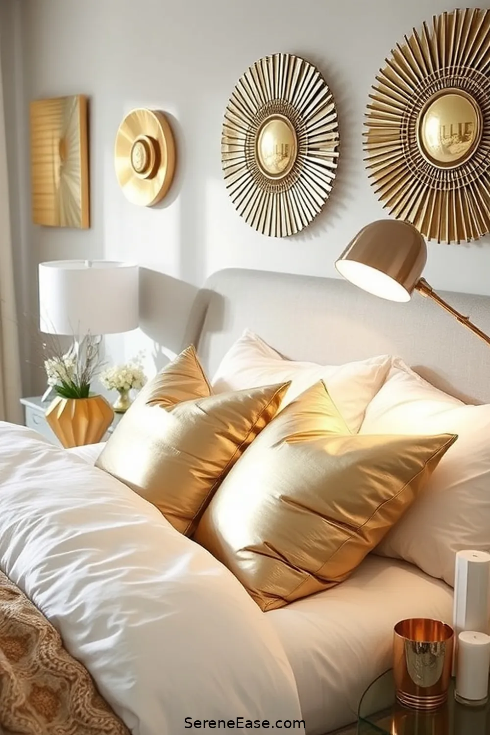 Incorporating Metallic Accents in a Mid-Century Modern Bedroom 7 Mixing Metallics for a Layered Look for Incorporating Metallic Accents in a Mid-Century Modern Bedroom