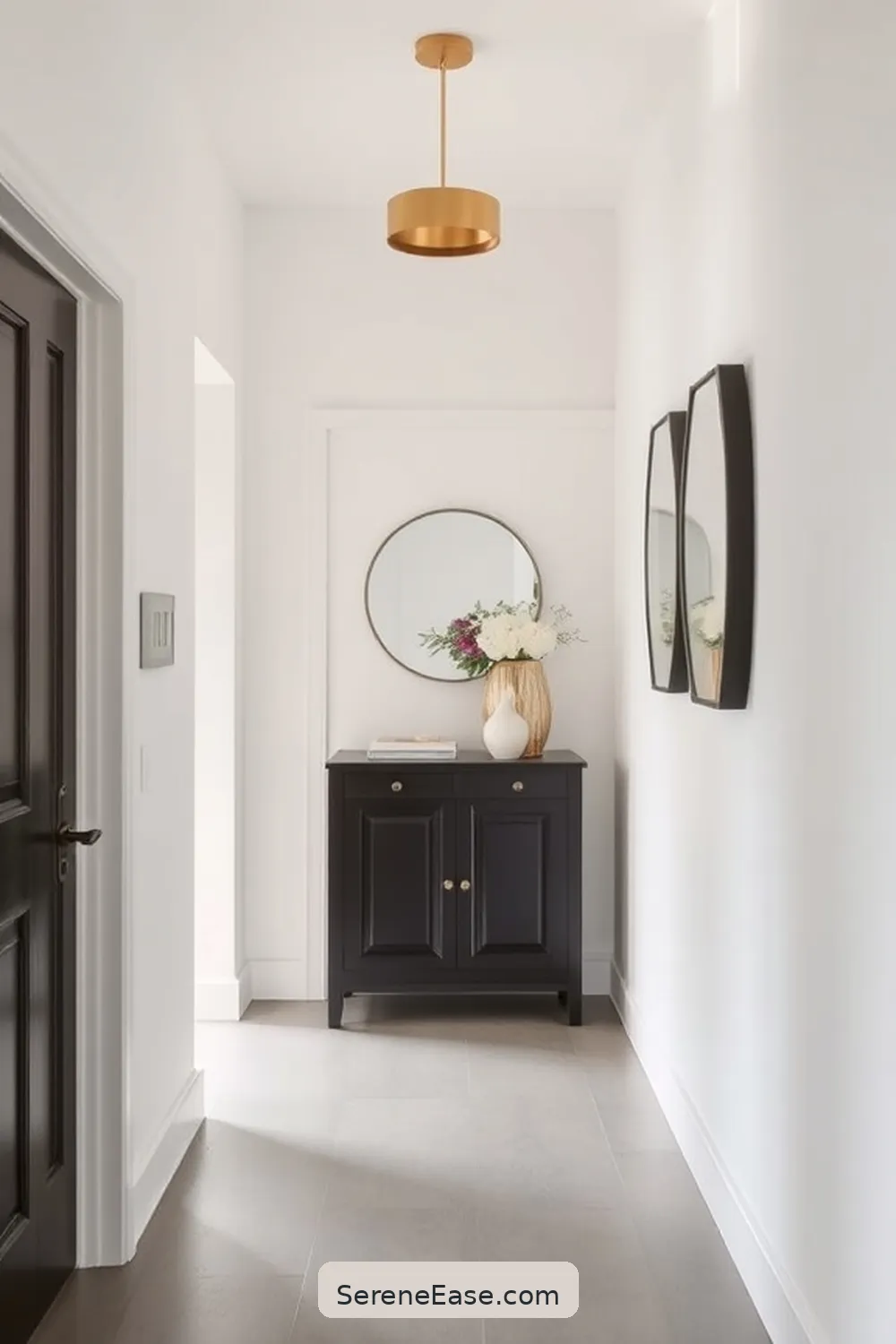 Incorporating Metallic Accents in a Minimalist Entryway Style 4 Choosing the Right Metallic Finish for Incorporating Metallic Accents in a Minimalist Entryway Style