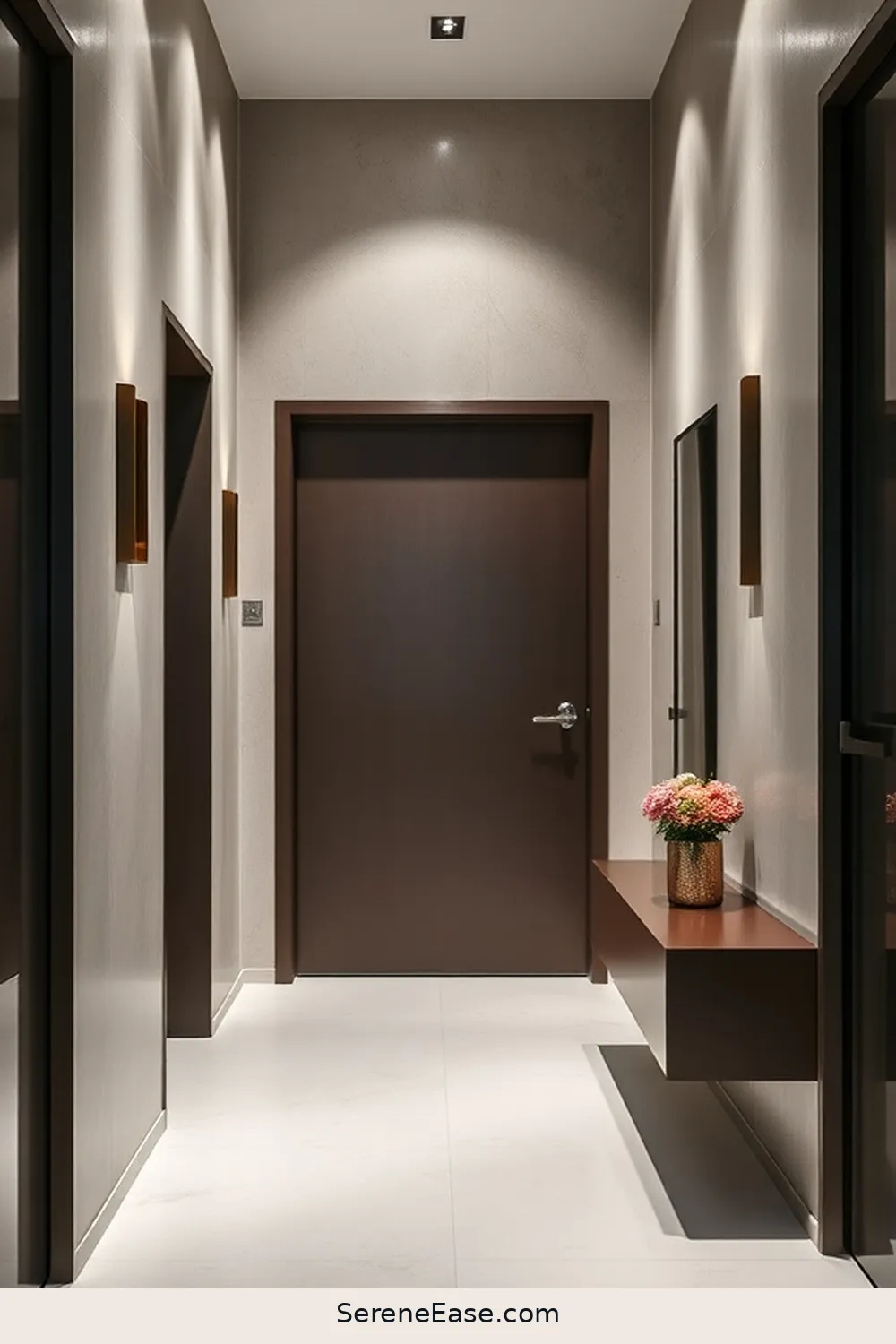Incorporating Metallic Accents in a Minimalist Entryway Style 9 Wall Treatments and Accents for Incorporating Metallic Accents in a Minimalist Entryway Style