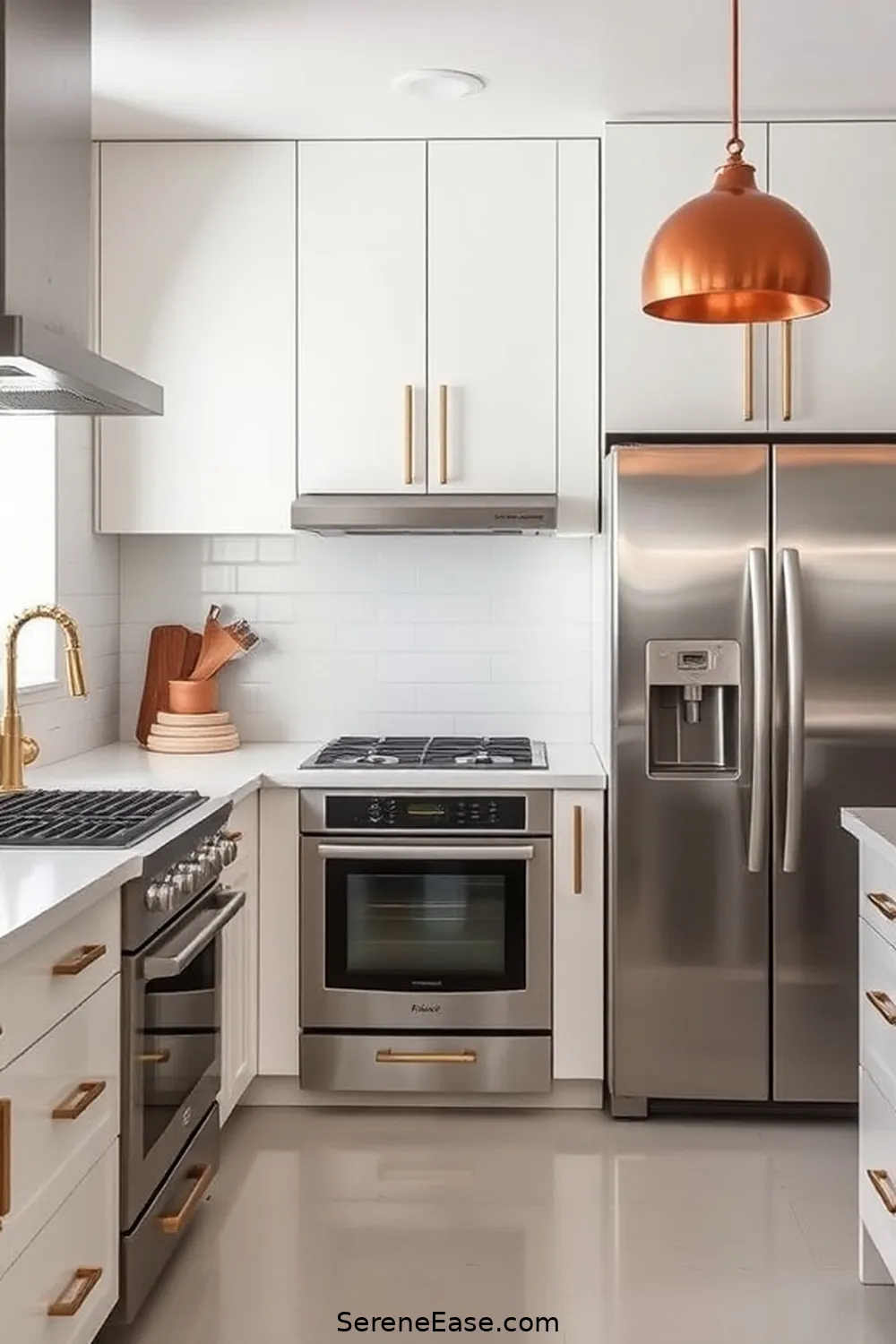Incorporating Metallic Accents in a Minimalist Kitchen Style 2 Choosing the Right Metallic Finish for Incorporating Metallic Accents in a Minimalist Kitchen Style