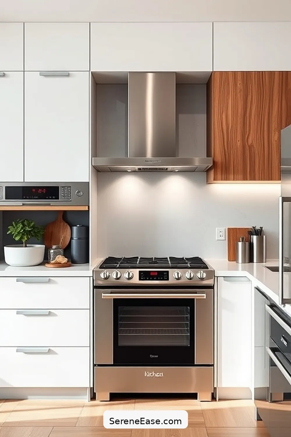 Incorporating Metallic Accents in a Minimalist Kitchen Style 3 Integrating Metallic Appliances for Incorporating Metallic Accents in a Minimalist Kitchen Style