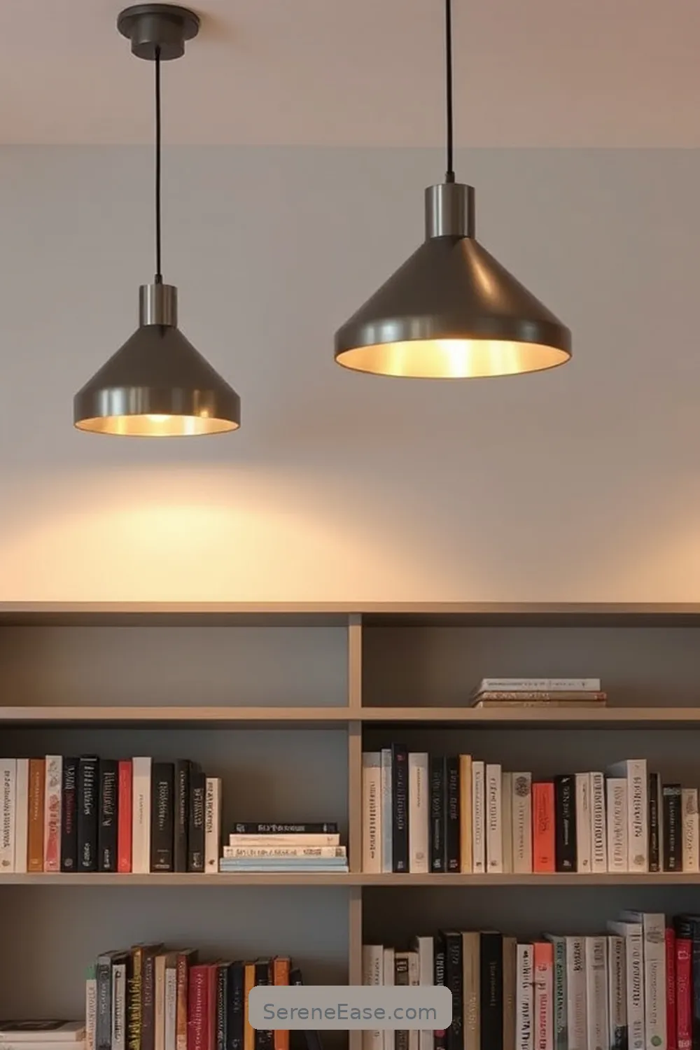 Incorporating Metallic Accents in a Minimalist Library Style 5 Incorporating Metallic Lighting Fixtures for Incorporating Metallic Accents in a Minimalist Library Style
