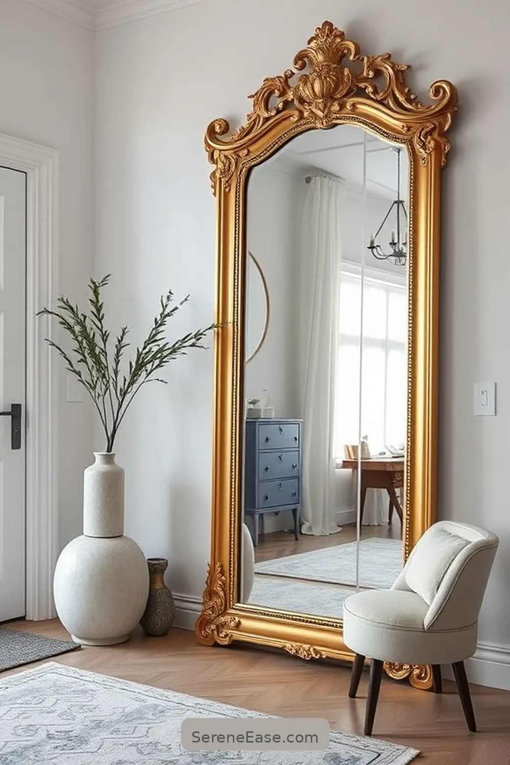 Incorporating Metallic Accents in a Scandinavian-Style Entryway 9 Mirrors With Metallic Frames for Incorporating Metallic Accents in a Scandinavian-Style Entryway