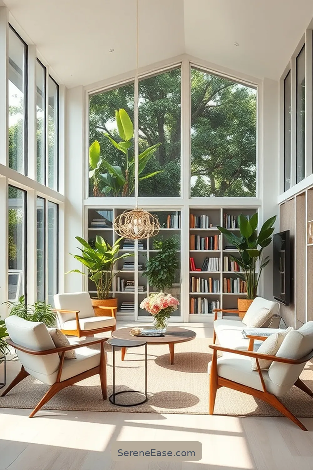 Muted Whites: Enhancing Light and Space for Incorporating Neutral Tones in Your Mid-Century Modern Library