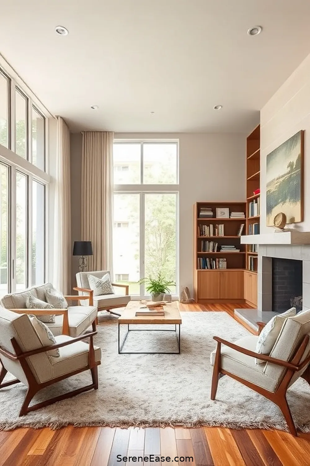 Textures to Complement Neutral Tones for Incorporating Neutral Tones in Your Mid-Century Modern Library