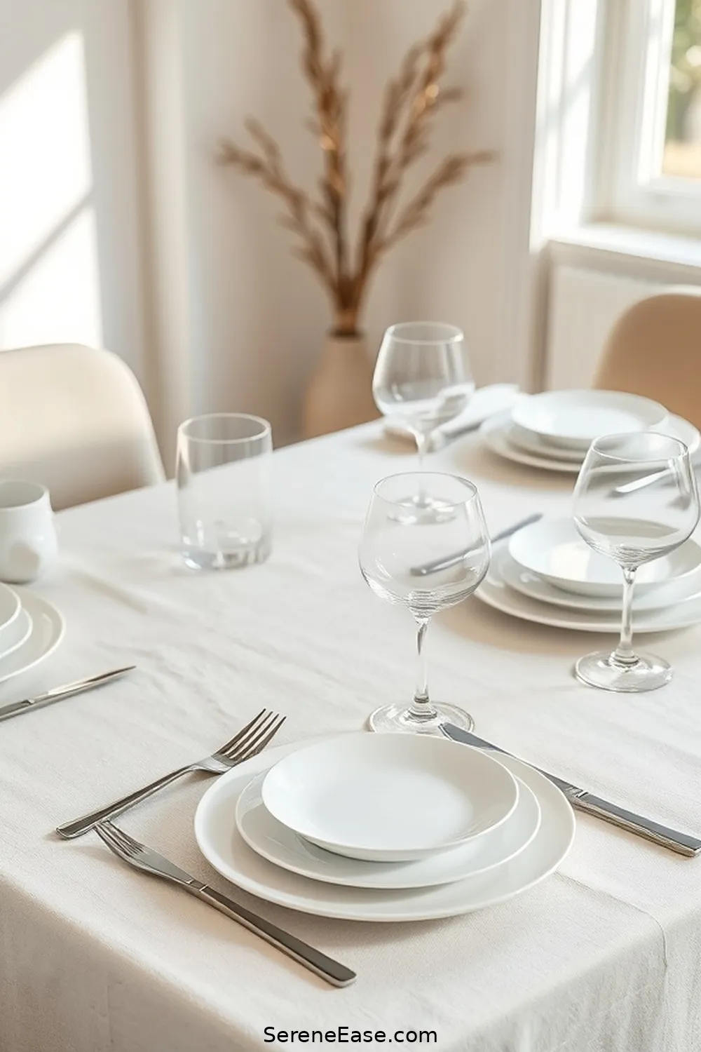Incorporating Neutral Tones in Your Minimalist Dining Room 9 Setting the Table With a Minimalist Approach for Incorporating Neutral Tones in Your Minimalist Dining Room