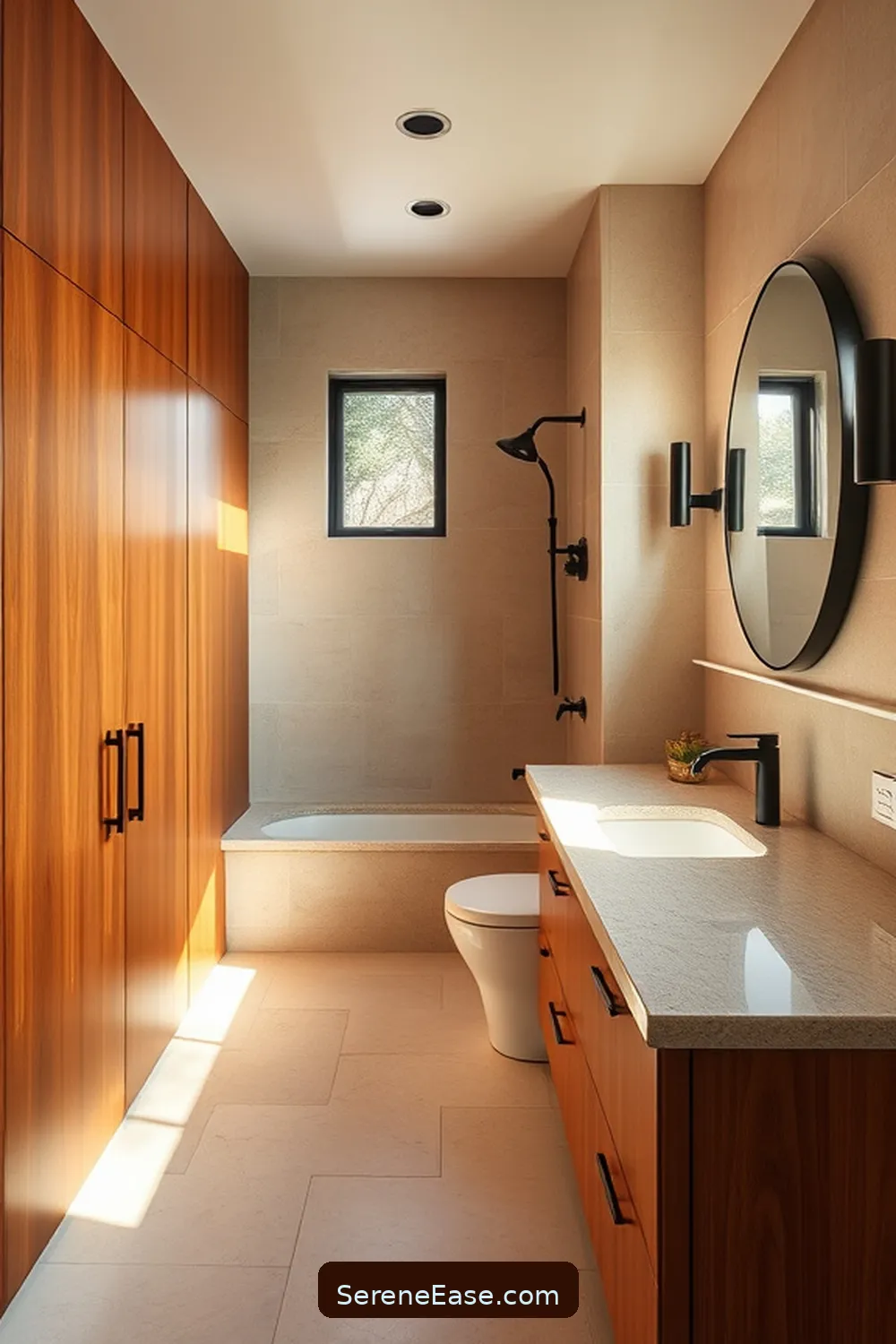 Incorporating Neutral Tones in a Mid-Century Modern Bathroom 5 Choosing the Right Materials and Finishes for Incorporating Neutral Tones in a Mid-Century Modern Bathroom