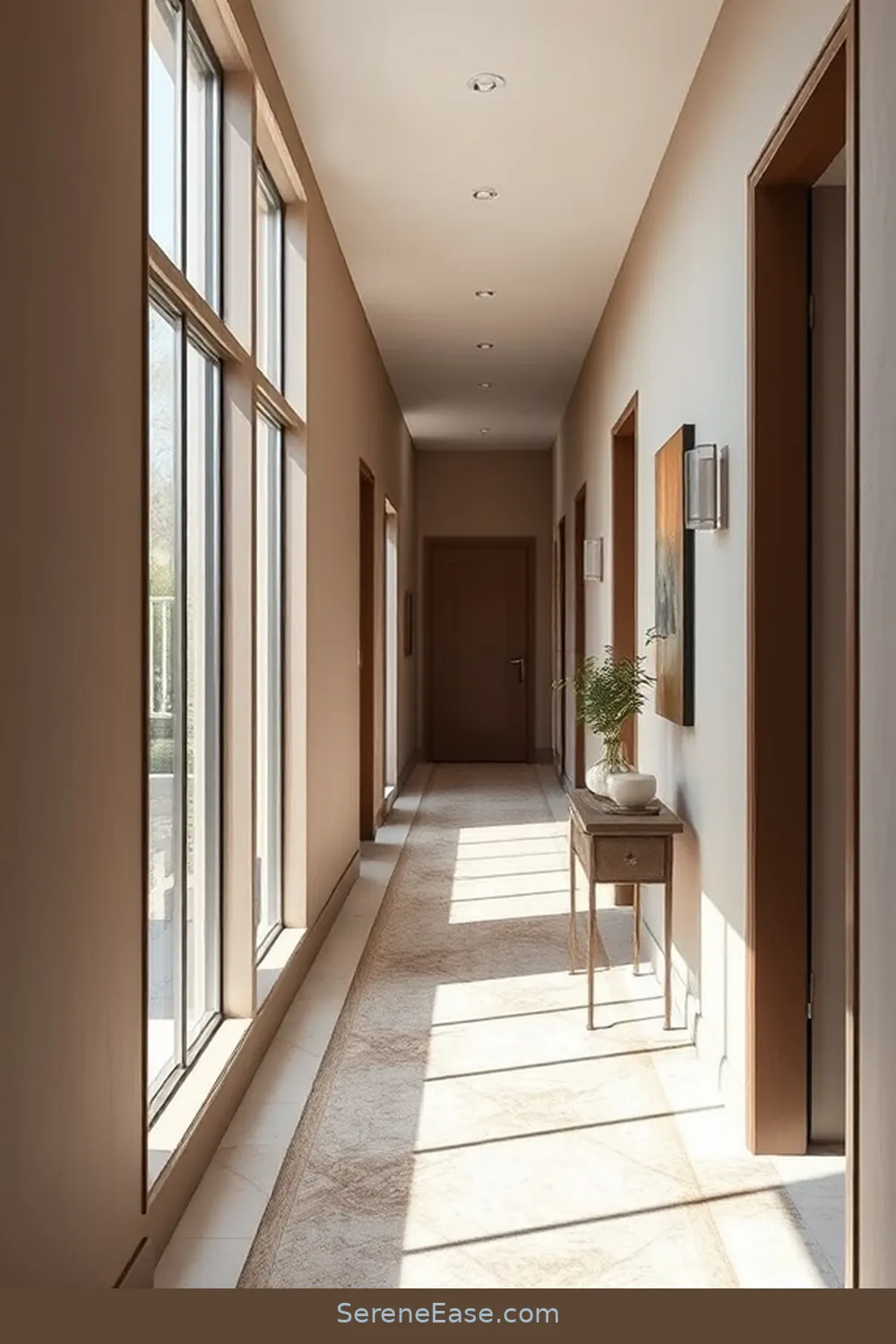 Choosing the Right Neutral Palette for Incorporating Neutral Tones in a Mid-Century Modern Hallway