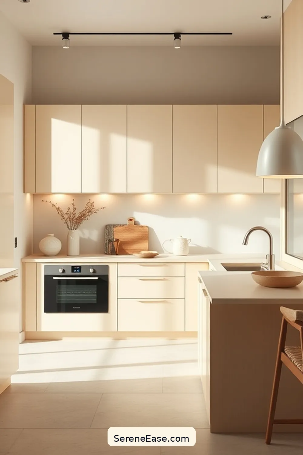 Incorporating Neutral Tones in a Minimalist Kitchen Style 7 Beige and Cream: Warmth in Simplicity for Incorporating Neutral Tones in a Minimalist Kitchen Style