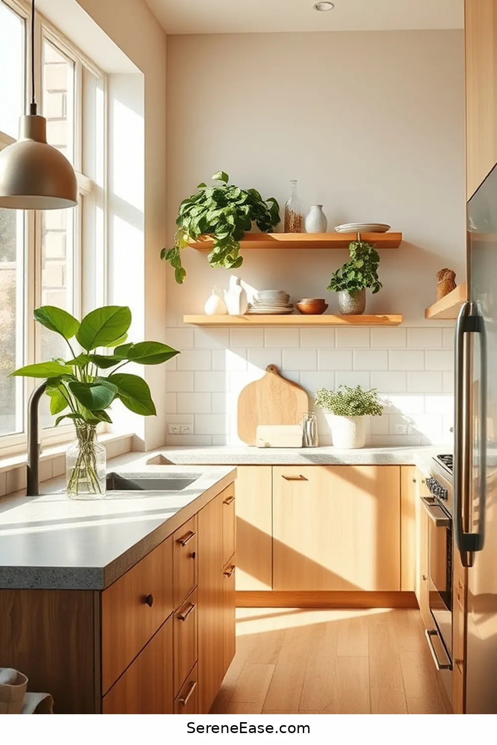 Incorporating Neutral Tones in a Minimalist Kitchen Style 11 Incorporating Natural Elements for Incorporating Neutral Tones in a Minimalist Kitchen Style