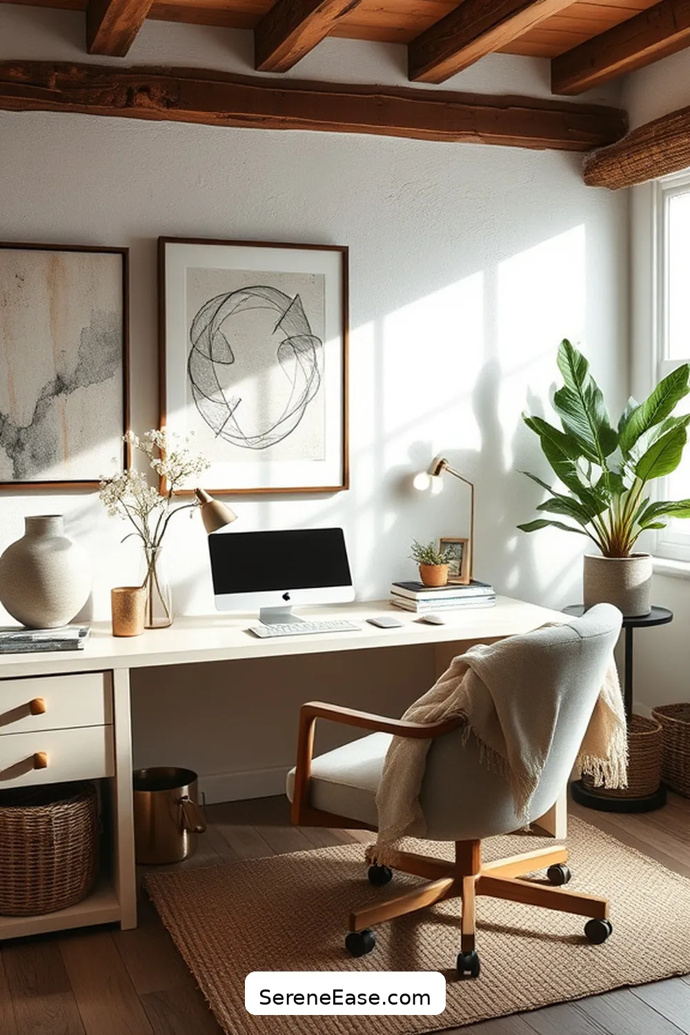 Incorporating Neutral Tones in a Rustic Home Office Style 10 Personalizing Your Space With Accessories and Artwork for Incorporating Neutral Tones in a Rustic Home Office Style