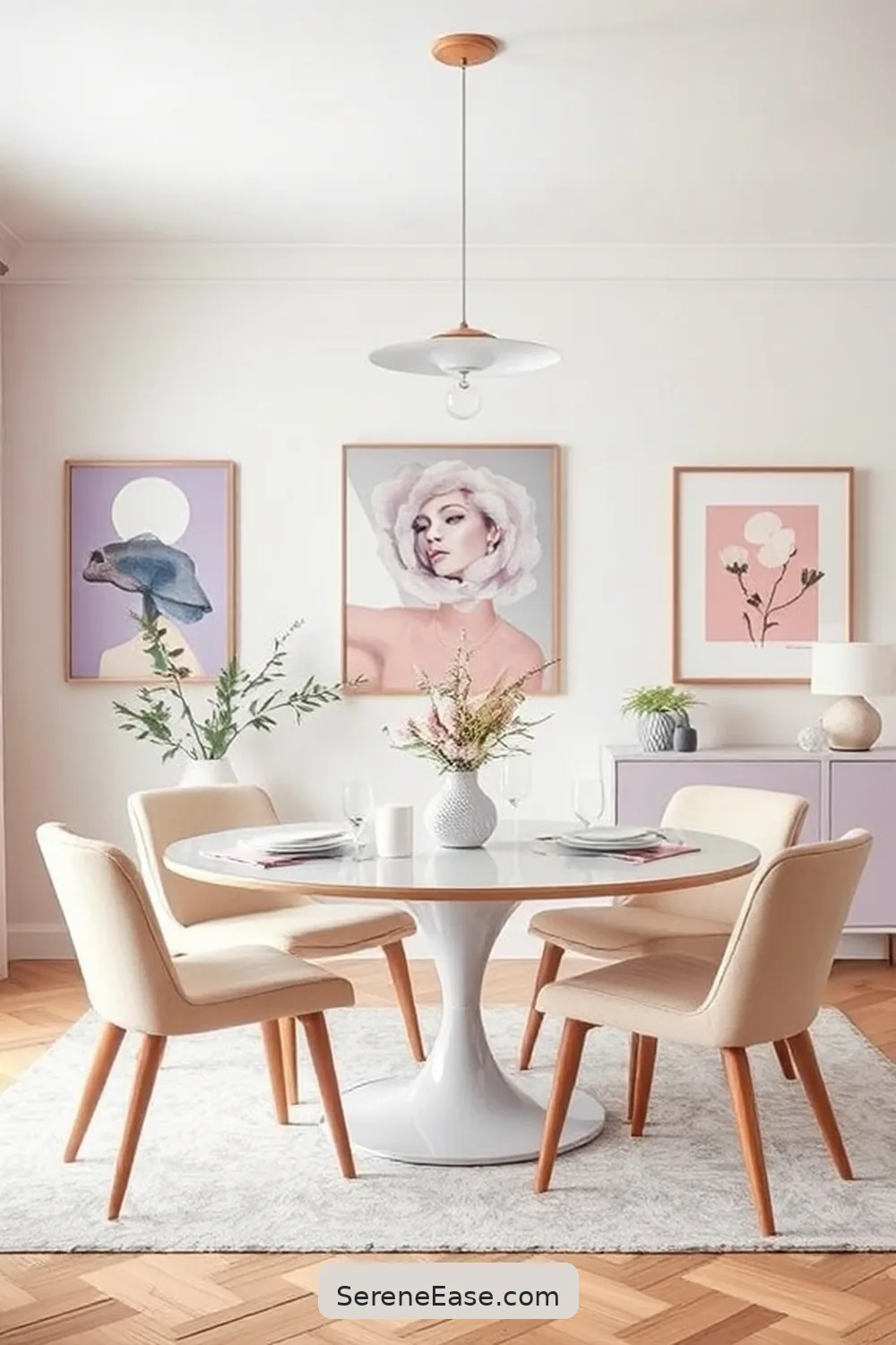 Incorporating Pastels in Your Mid-Century Modern Dining Room 8 Pastel Artwork and Wall Decor for Incorporating Pastels in Your Mid-Century Modern Dining Room