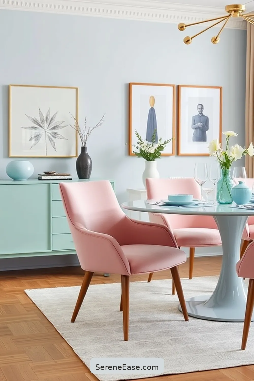 Incorporating Pastels in Your Mid-Century Modern Dining Room 9 Statement Furniture Pieces in Pastels for Incorporating Pastels in Your Mid-Century Modern Dining Room