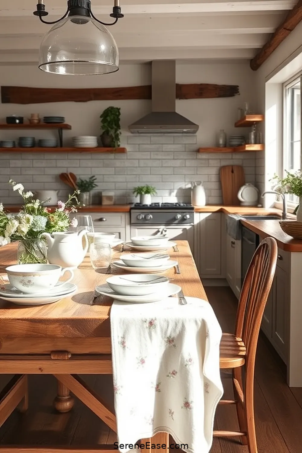 Incorporating Pastels in Your Rustic Kitchen Style 4 Accentuating With Pastel Dishware for Incorporating Pastels in Your Rustic Kitchen Style