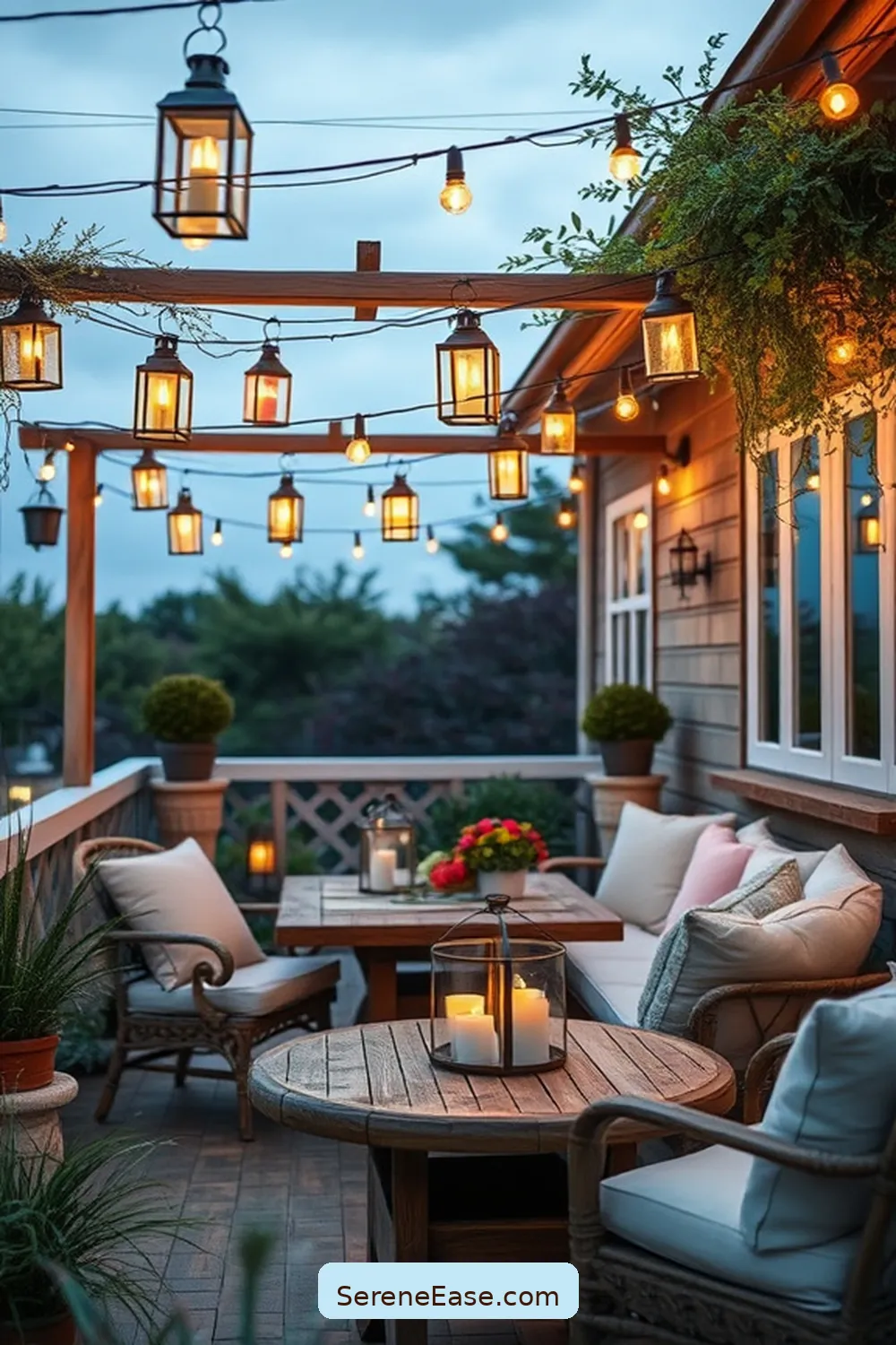 Incorporating Pastels in Your Rustic Outdoor Patio Style 10 Enhancing Lighting With Pastel Touches for Incorporating Pastels in Your Rustic Outdoor Patio Style