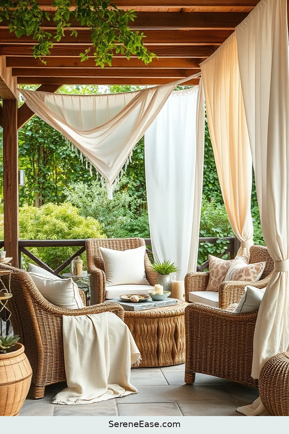 Incorporating Pastels in Your Rustic Outdoor Patio Style 11 Mixing Textures With Pastel Fabrics for Incorporating Pastels in Your Rustic Outdoor Patio Style