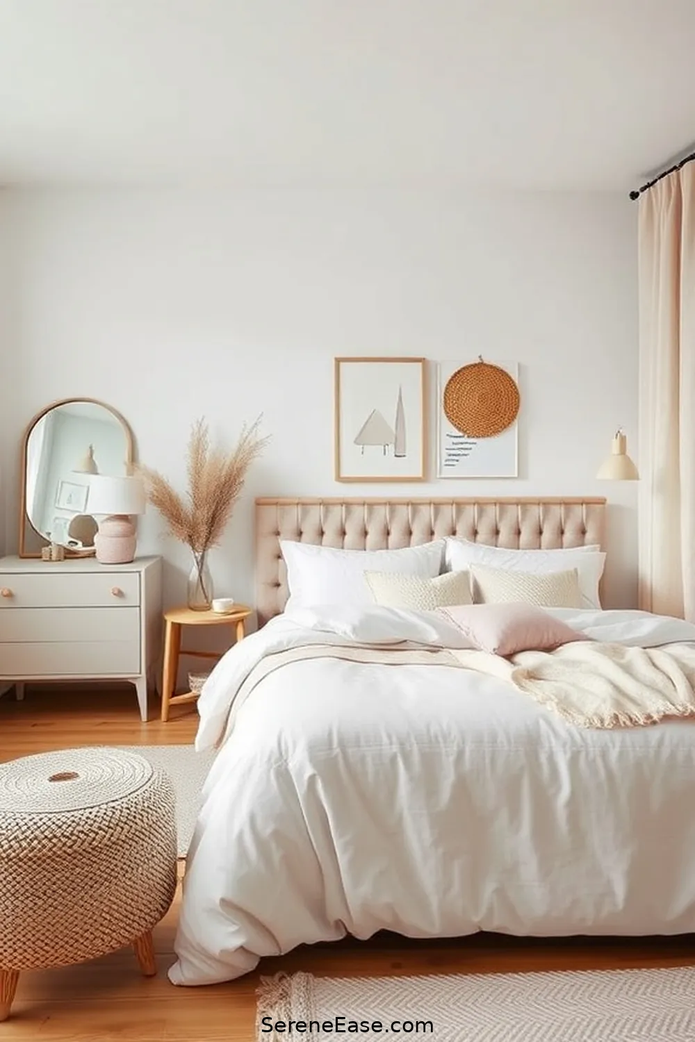 Creating Contrast With Neutral Tones for Incorporating Pastels in Your Scandinavian Style Bedroom