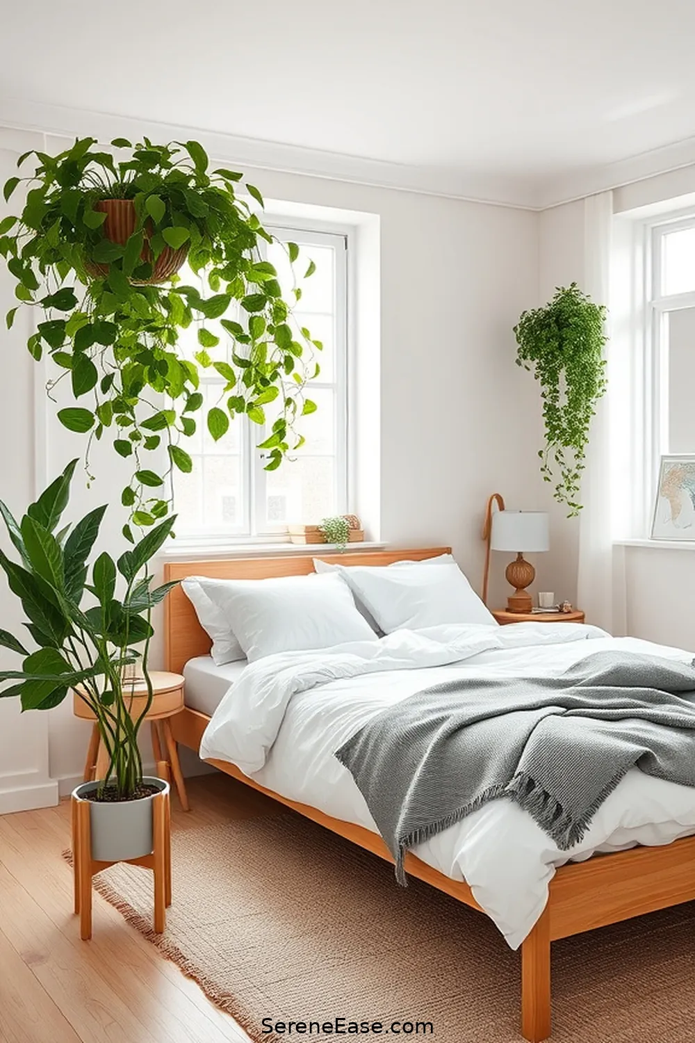 Incorporating Plants for a Fresh Touch for Incorporating Pastels in Your Scandinavian Style Bedroom