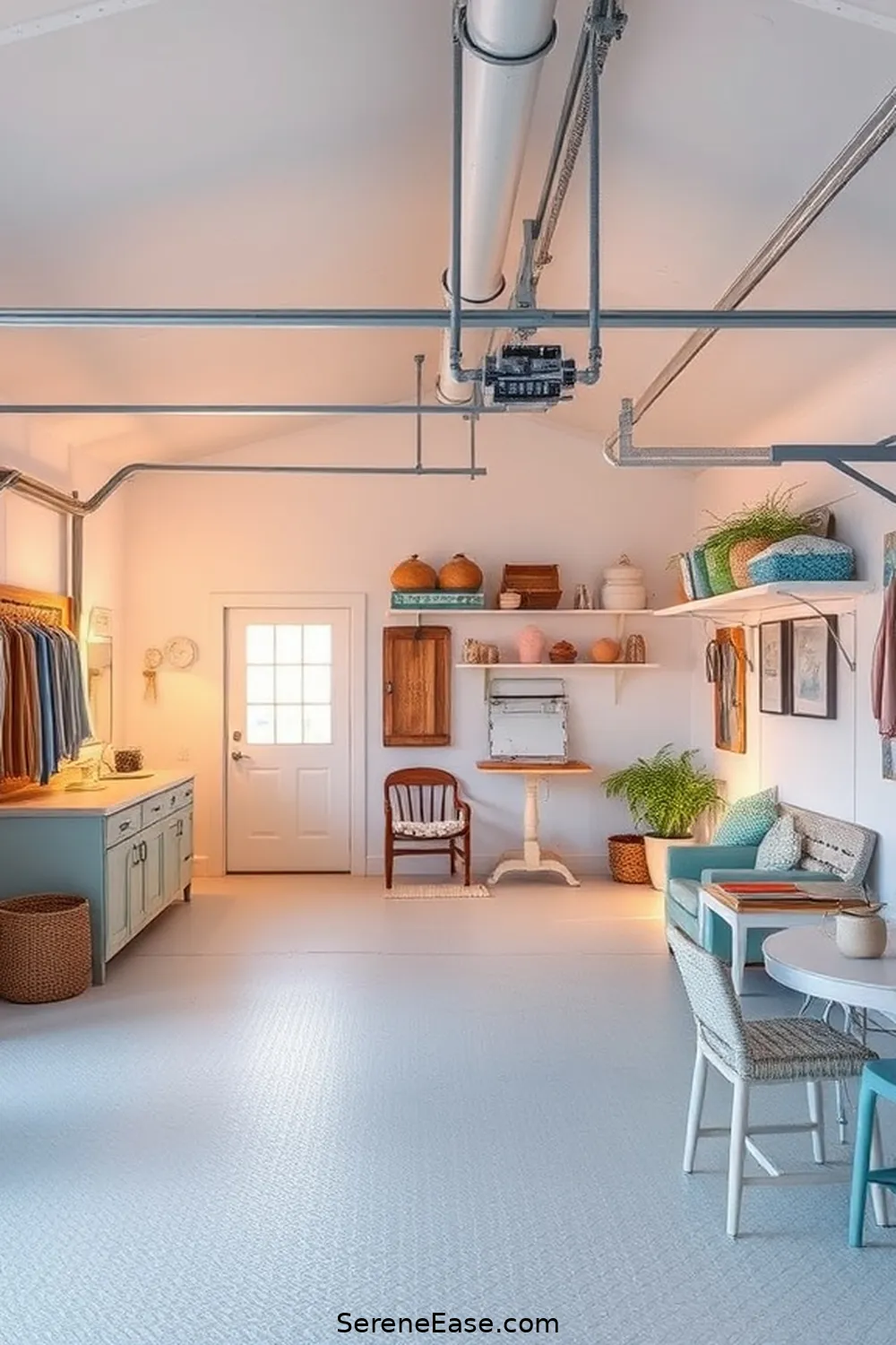 Incorporating Pastels in a Coastal-Style Garage 6 Lighting Solutions to Enhance Pastel Shades for Incorporating Pastels in a Coastal-Style Garage