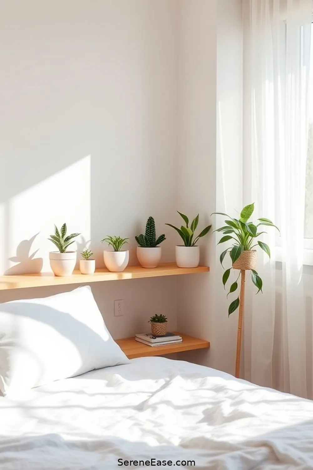 Incorporating Pastels in a Minimalist Bedroom Style: 16 Ways 13 Add Pastel Plants or Greenery for Incorporating Pastels in a Minimalist Bedroom Style: 16 Ways
