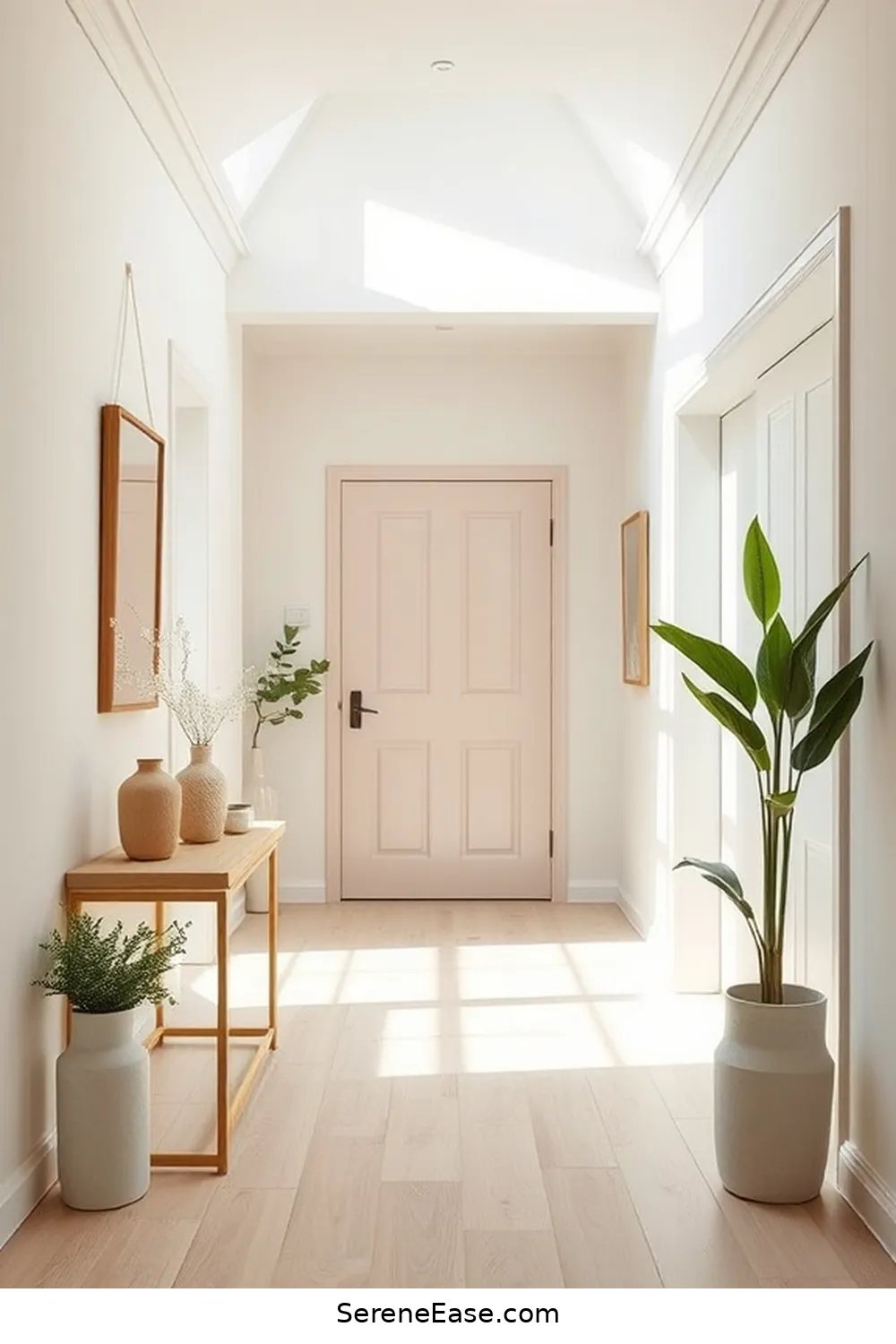 Incorporating Pastels in a Minimalist Entryway Style 4 Balancing Color and Space for Incorporating Pastels in a Minimalist Entryway Style