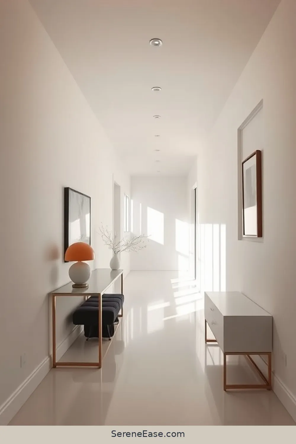 Incorporating Pastels in a Minimalist Hallway Style 7 Lighting Considerations for a Serene Ambiance for Incorporating Pastels in a Minimalist Hallway Style
