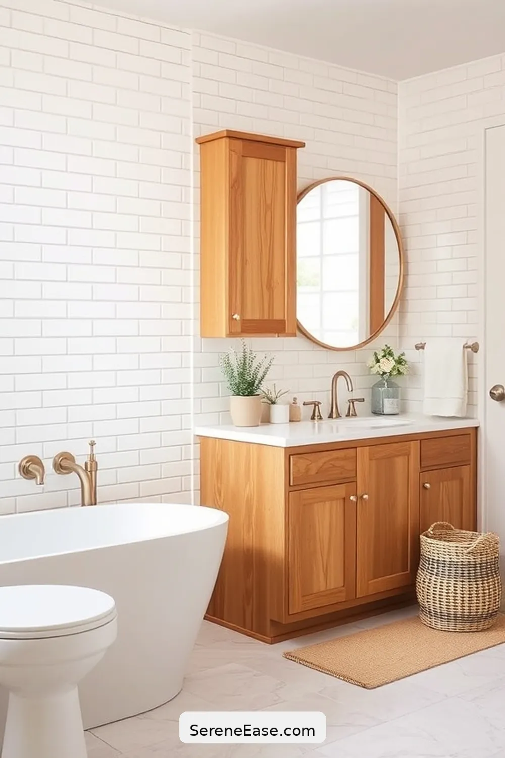 Incorporating Pastels in a Modern Farmhouse Bathroom Style 8 Mixing Pastels With Natural Wood Elements for Incorporating Pastels in a Modern Farmhouse Bathroom Style