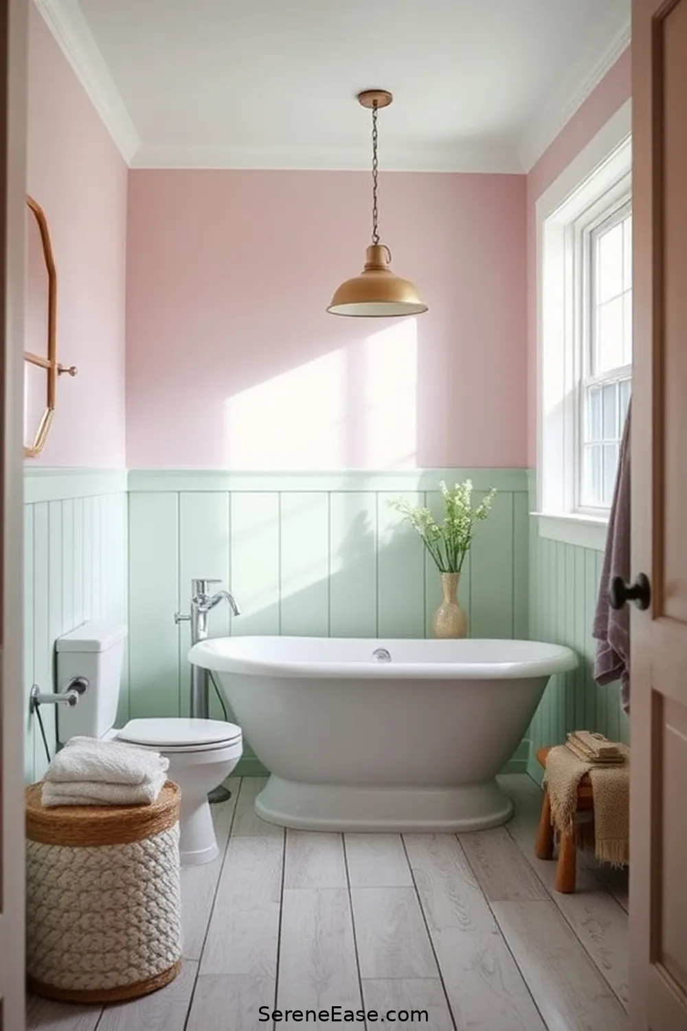 Incorporating Pastels in a Modern Farmhouse Bathroom Style 4 Pastel Paint Ideas for Walls for Incorporating Pastels in a Modern Farmhouse Bathroom Style