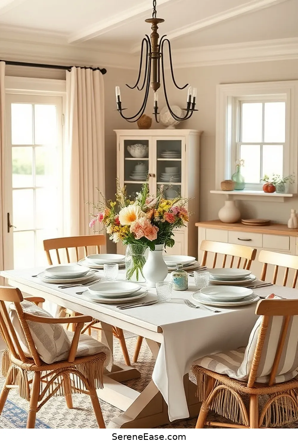 Incorporating Pastels in a Modern Farmhouse Dining Room Style 7 Seasonal Decor Ideas for Incorporating Pastels in a Modern Farmhouse Dining Room Style