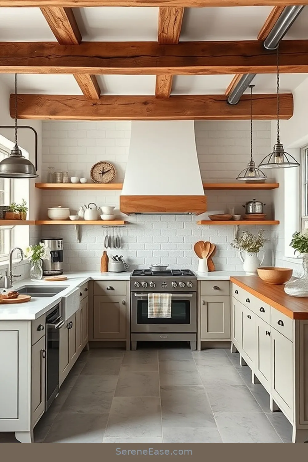 Incorporating Pastels in a Modern Farmhouse Kitchen Style 6 Balancing Pastels With Rustic Elements for Incorporating Pastels in a Modern Farmhouse Kitchen Style