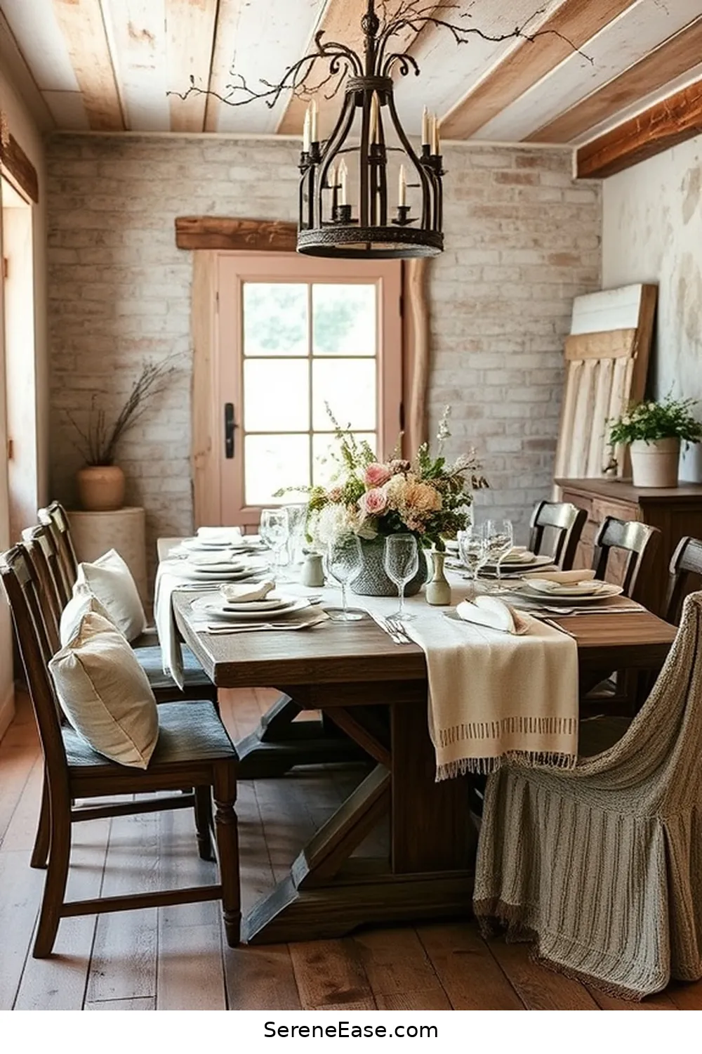 Incorporating Pastels in a Rustic Dining Room Style 7 Decorative Accents: Bringing in Pastels for Incorporating Pastels in a Rustic Dining Room Style